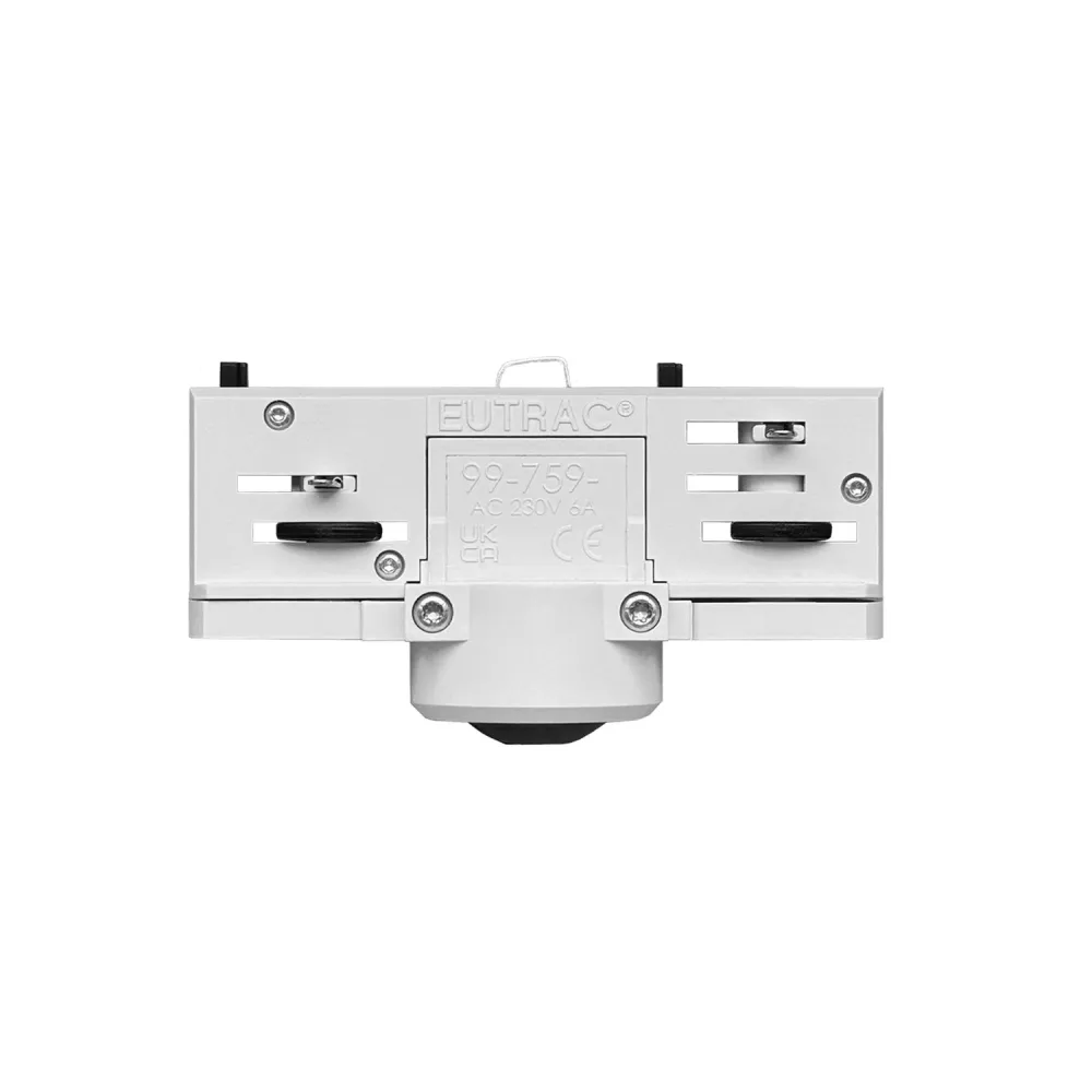 Adaptador Eutrac Branco para calha trifásica - para suspensão