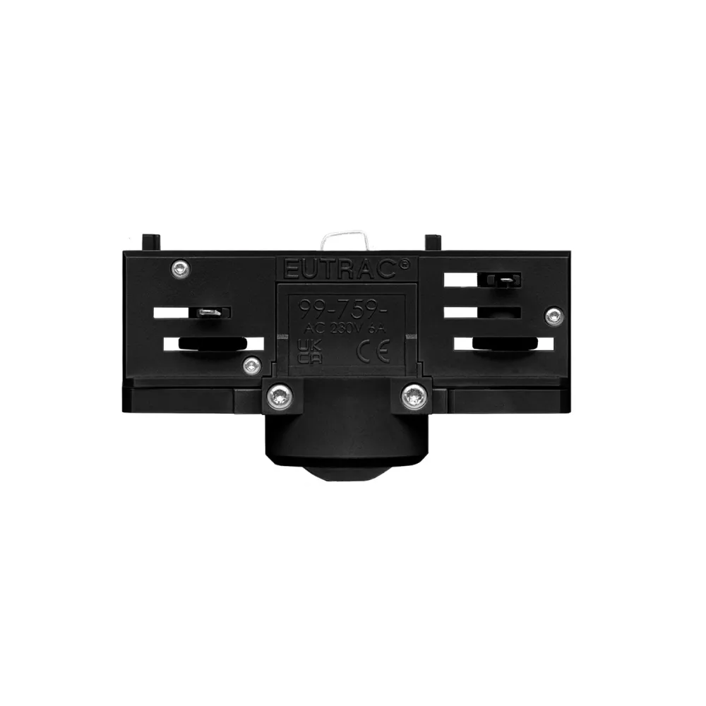 Adaptador Eutrac Preto para calha trifásica - para suspensão