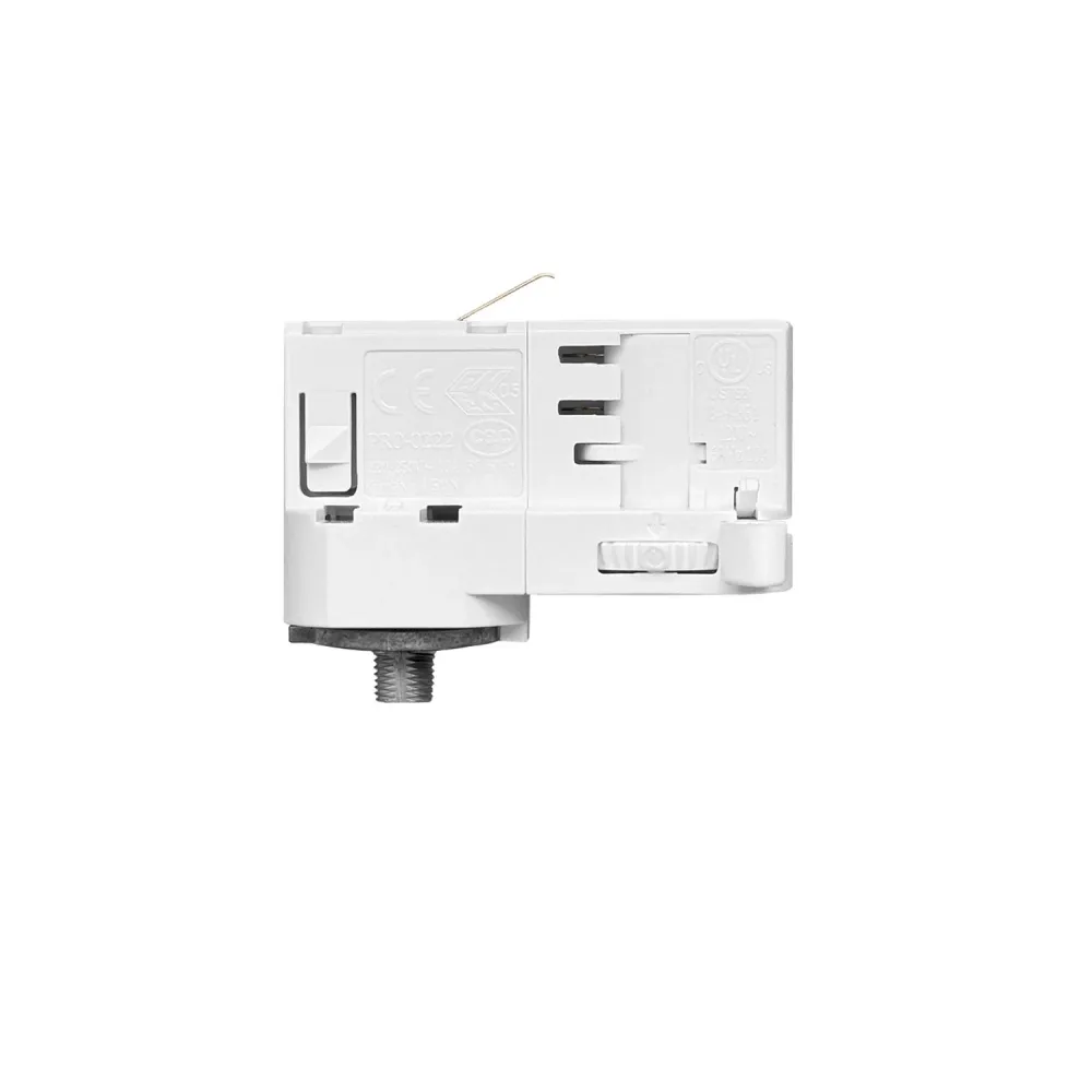 Adaptador Powergear Branco para calha trifásica - para extensão ou articulação