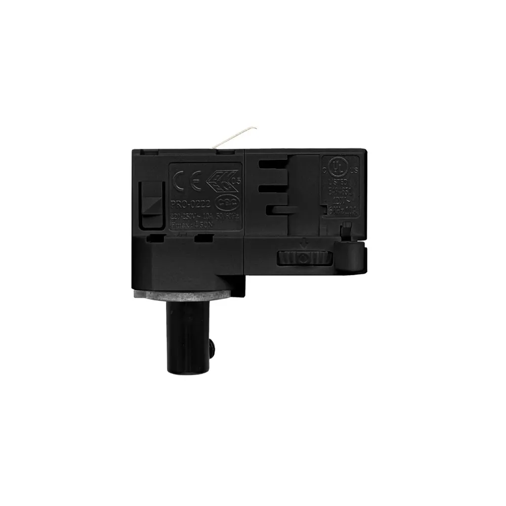 Adaptador Powergear preto para calha trifásica - para suspensão