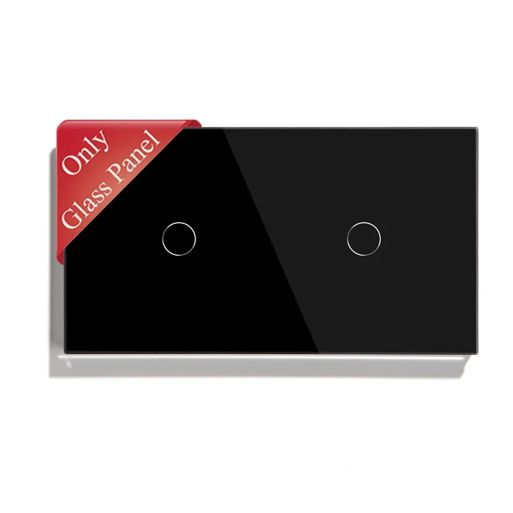 Bseed Padrão UK 146mm Moldura de Vidro Cristal para Interruptor e Tomada de Parede, Peç DIY para Melhorias em Casa Bseedsw...