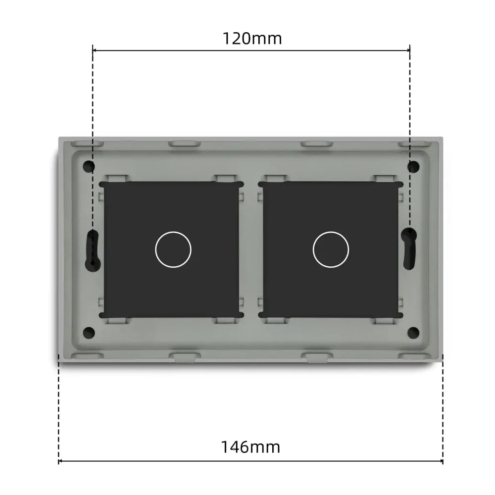 Bseed Padrão UK 146mm Moldura de Vidro Cristal para Interruptor e Tomada de Parede, Peç DIY para Melhorias em Casa Bseedsw...