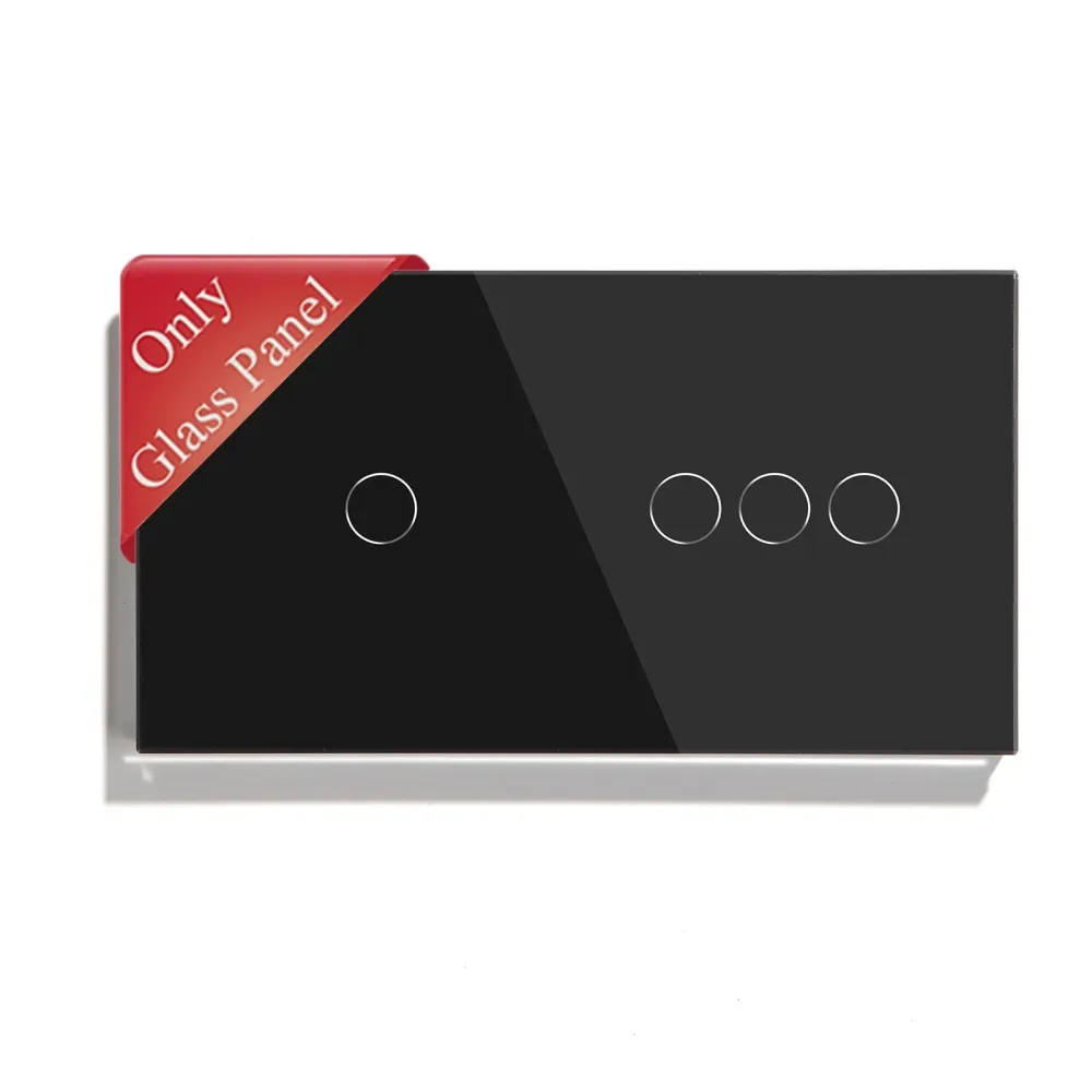 Bseed Padrão UK 146mm Moldura de Vidro Cristal para Interruptor e Tomada de Parede, Peç DIY para Melhorias em Casa Bseedsw...