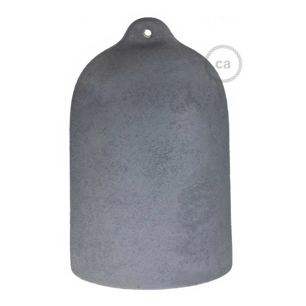 Campana, abajur XL em cerâmica para suspensão - Made Italy - Efeito cimento