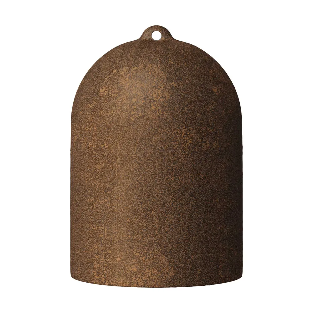 Campana Mini, abajur XS em cerâmica para suspensão - Made Italy - Efeito corten