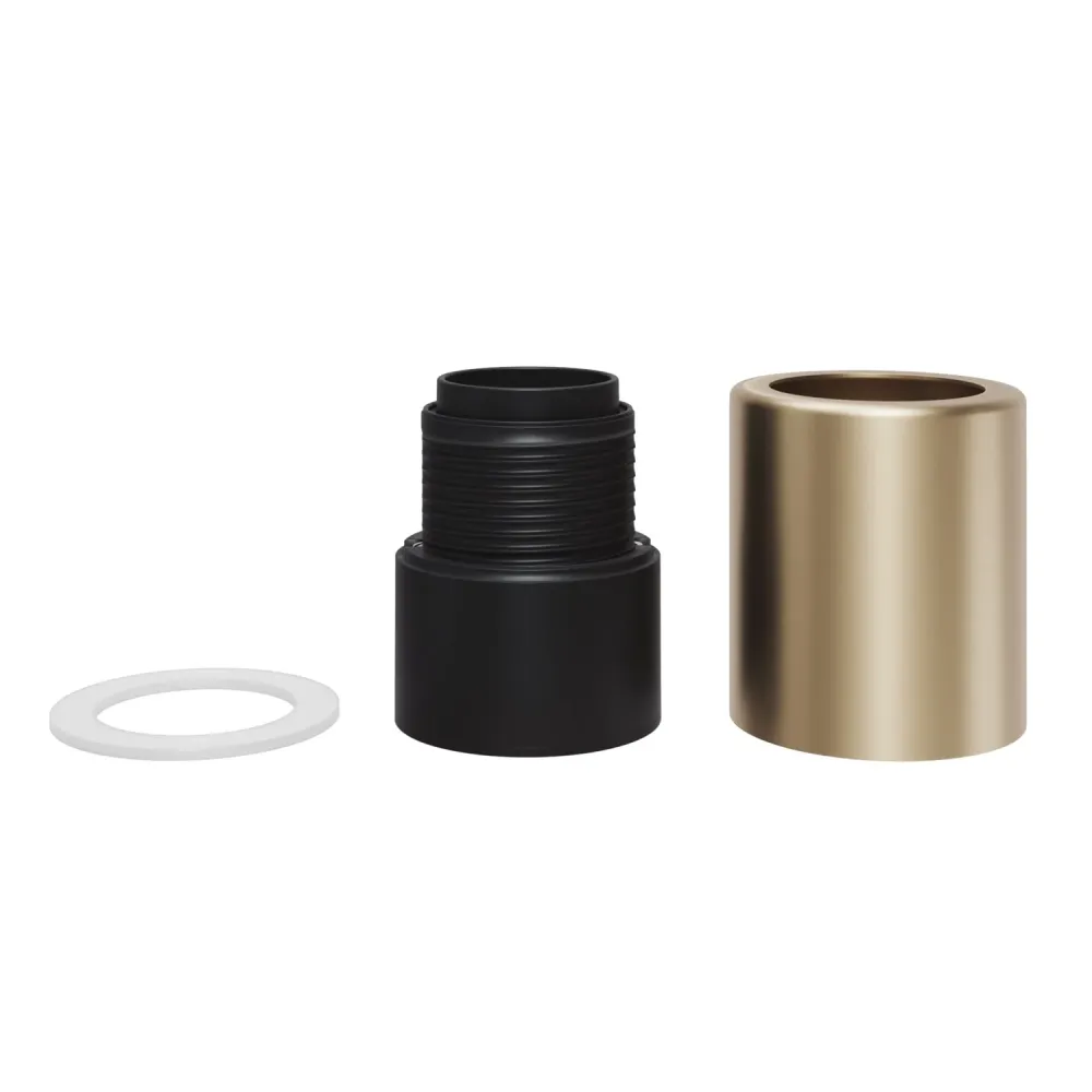 Casquilho E27 em metal para parede ou teto - Bronze acetinado
