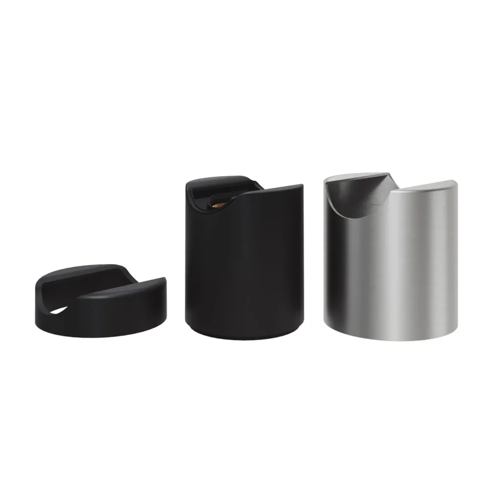 Casquilho S14d em metal para parede ou teto - Titânio acetinado