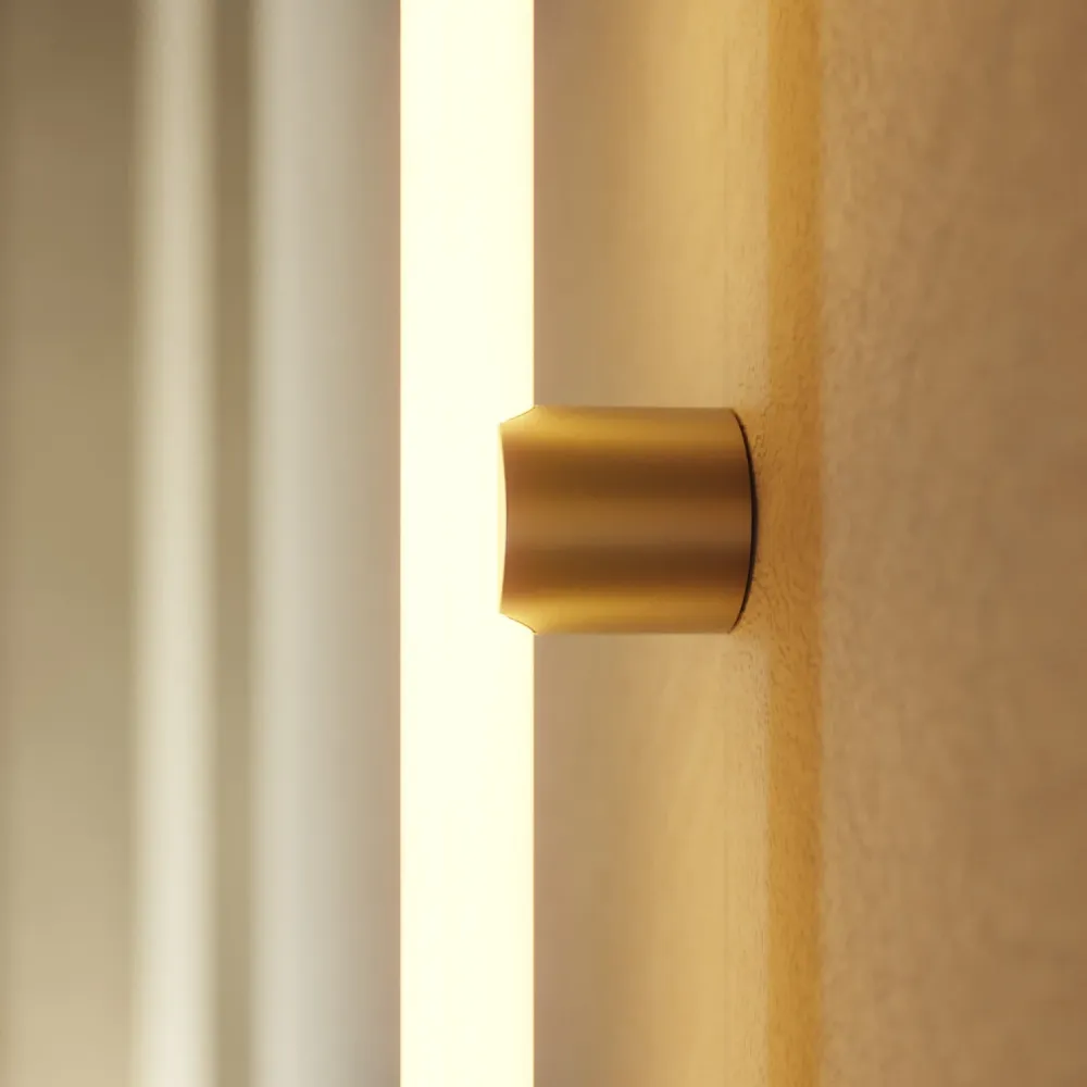 Casquilho S14d em metal de parede ou teto - Bronze acetinado