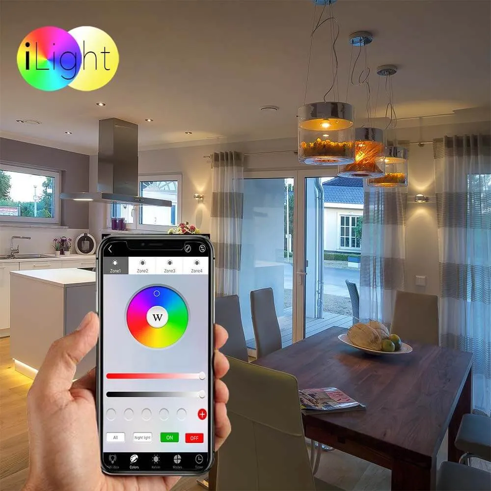 Controlo remoto para iluminante e faixa RGB + CCT