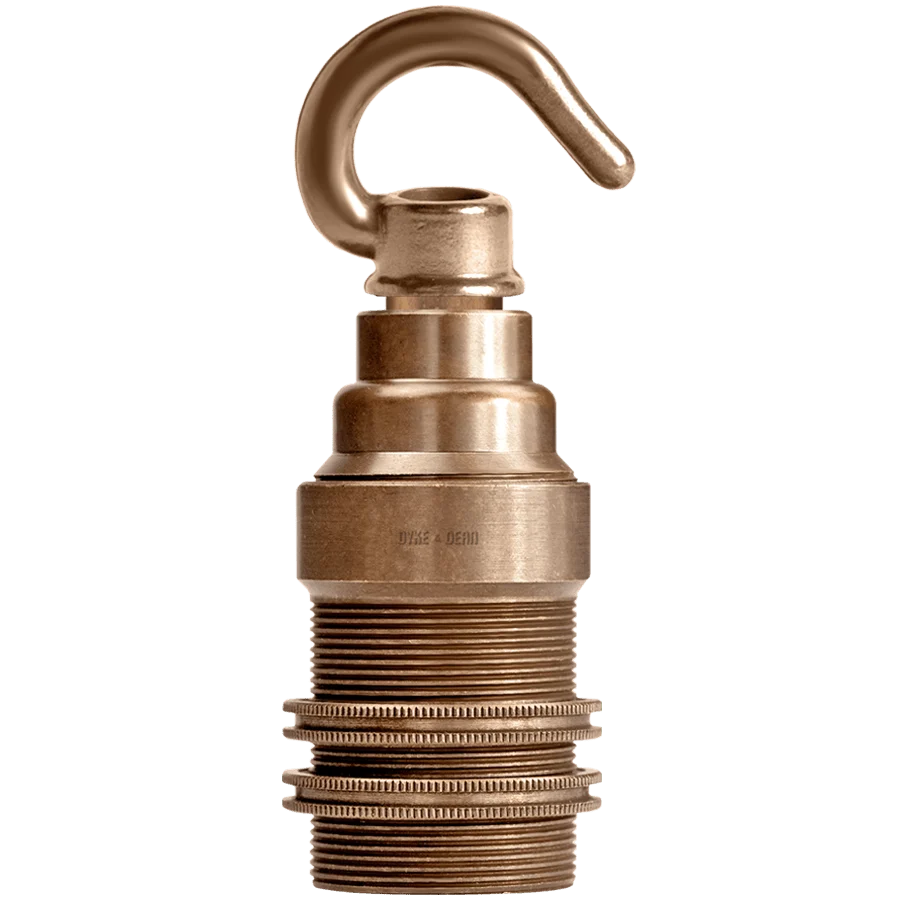 GANCHO DE SUPORTE DE LÂMPADA DE METAL PESADO EFEITO BRONZE E14 DYKE AND DEAN
