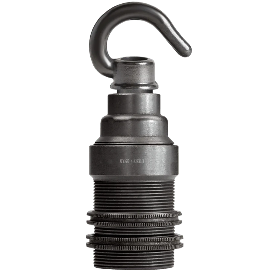 GANCHO SUPORTE DE LÂMPADA DE LÂMPADA DE LATÃO ESCURO E14 DE METAL PESADO DYKE & DEAN
