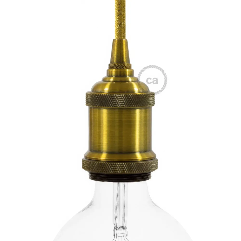 Estilo vintage - kits de soquete E26 de anilha simples - Latão
