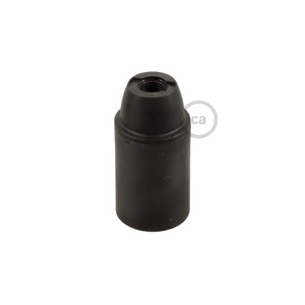 Kit casquilho E14 em termoplástico - Preto