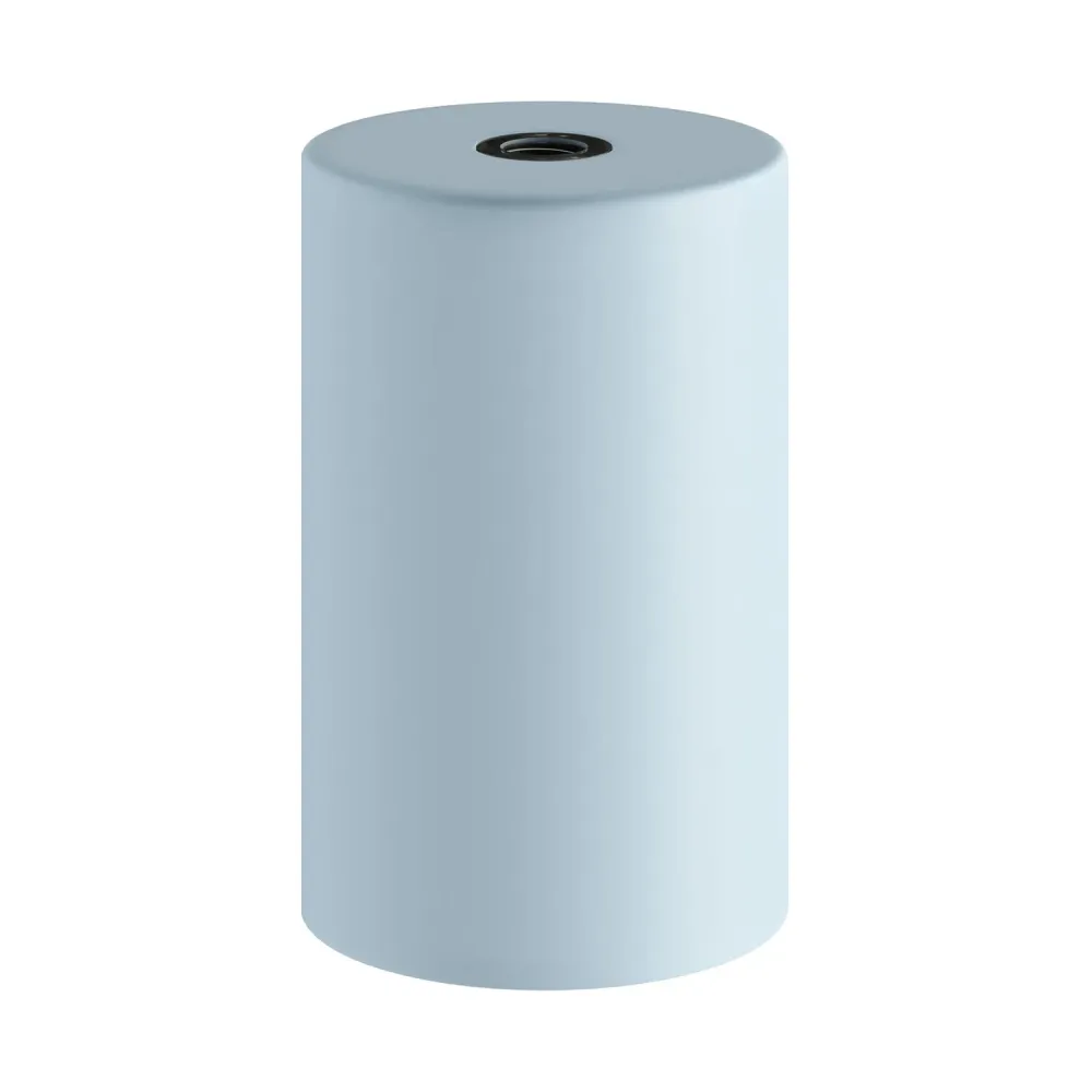 Kit casquilho E27 Pastel em metal com aperto de cabo oculto - Azul papel de çúcar