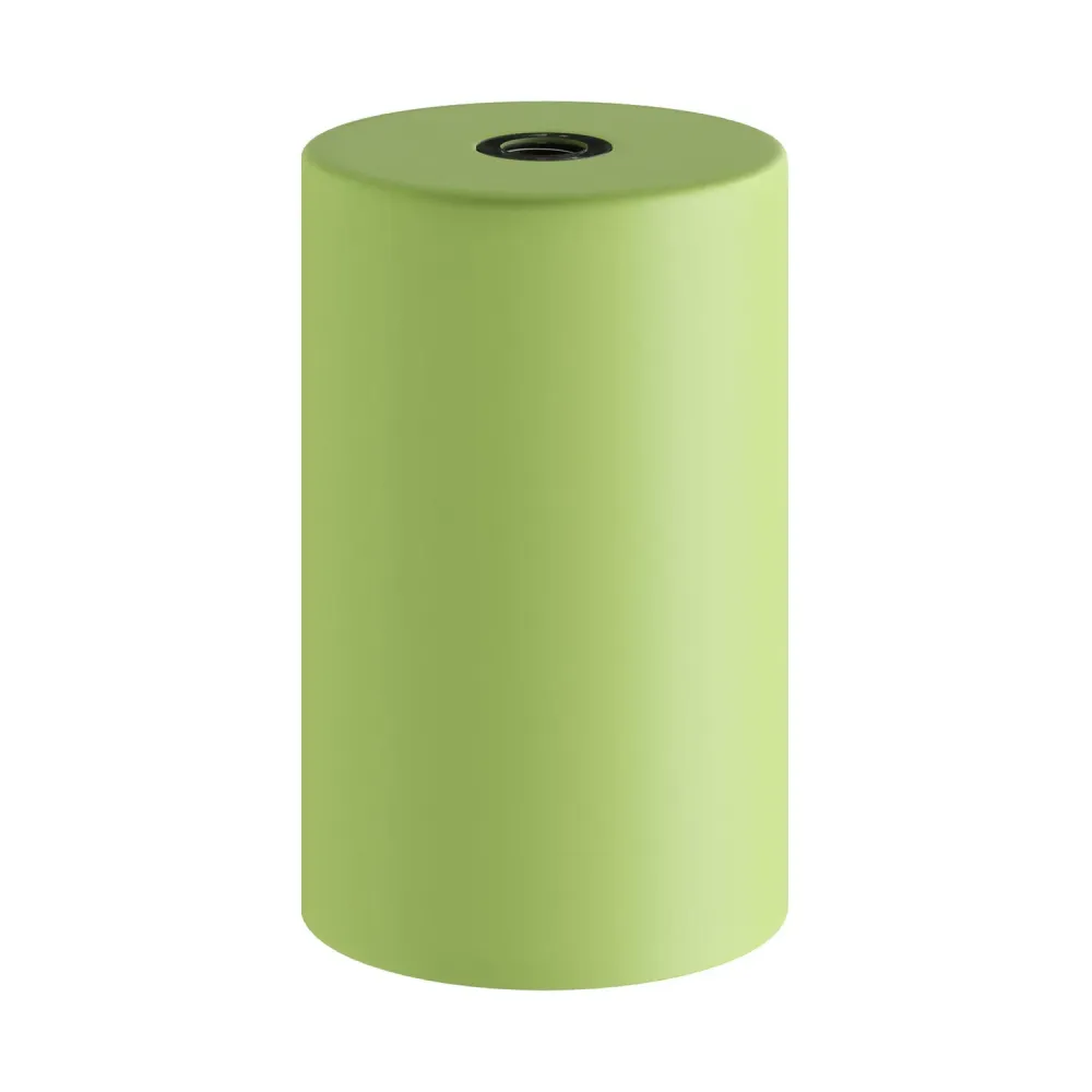 Kit casquilho E27 Pastel em metal com passa-cabo oculto - Verde relva