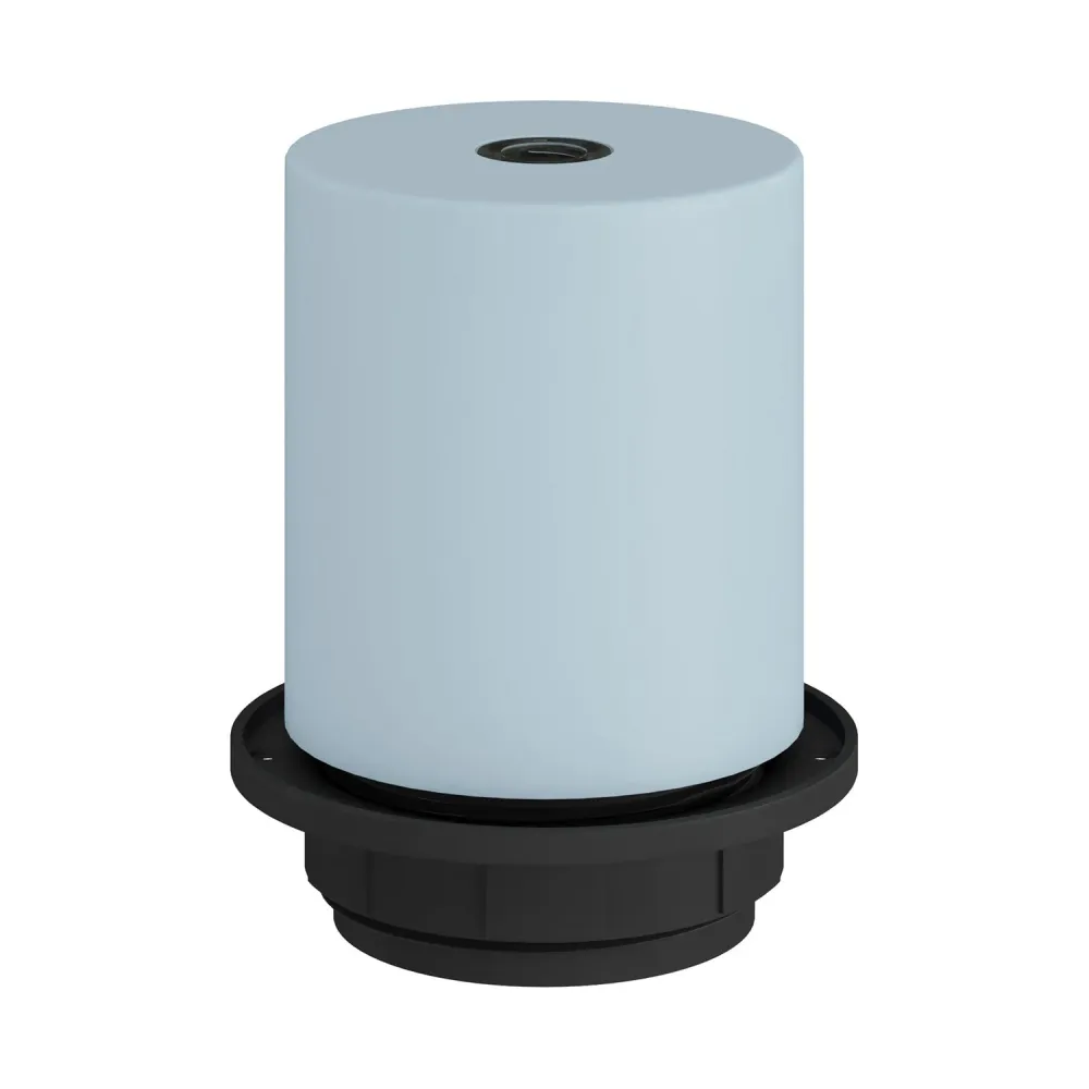 Kit de casquilho E27 semi-rosqueado em metal com prensa-cabos oculto - Azul papel de çúcar