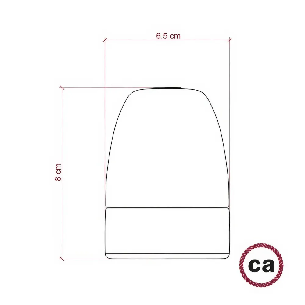 Kit casquilho E40 em porcelana - Branco