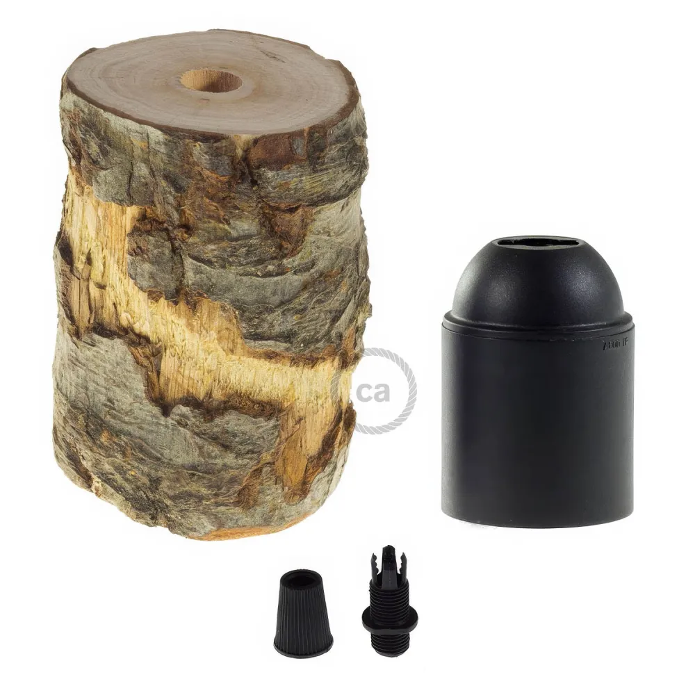 Kit de soquete E26 Log Light Regular - Bark