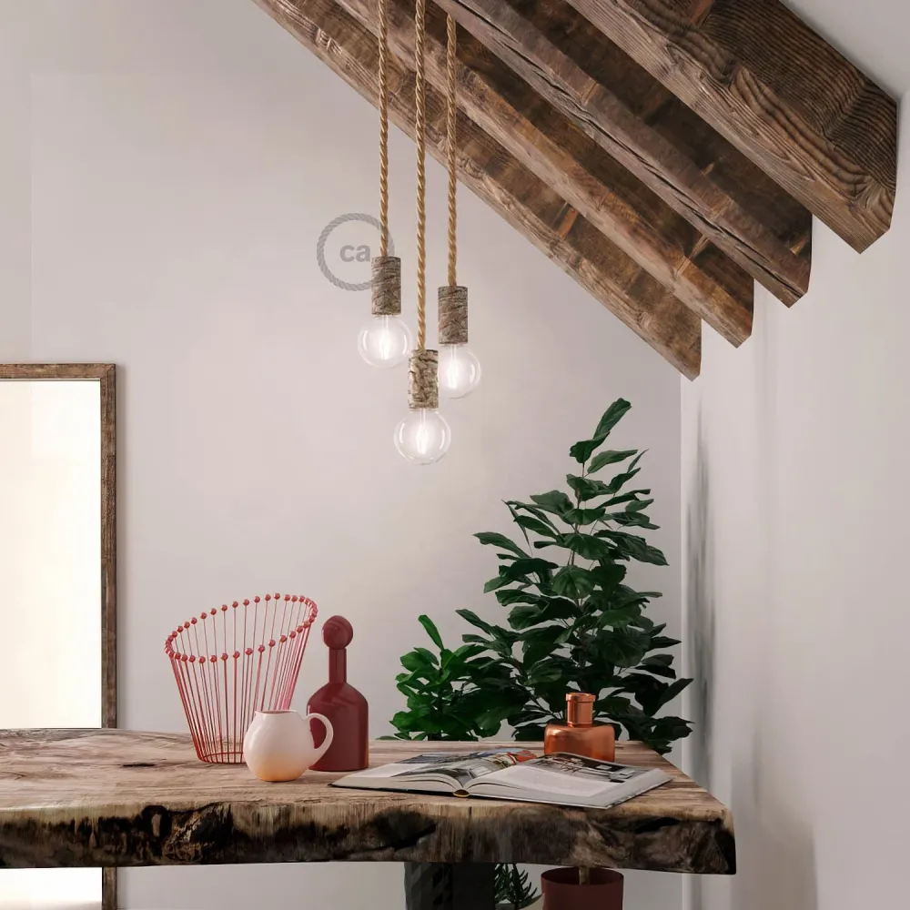 Kit de soquete E26 Log Light Regular - Bark