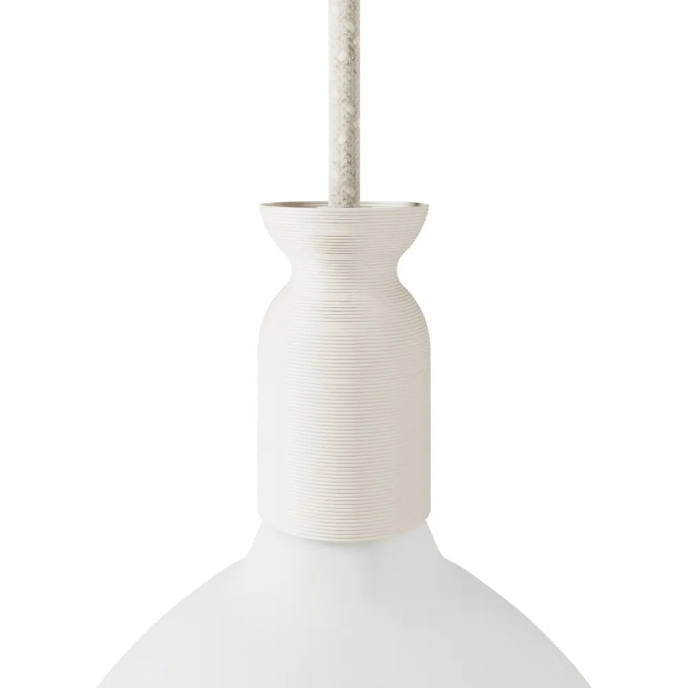 Kit de soquete E26 em plástico reciclado de impressão 3D - Eggshell