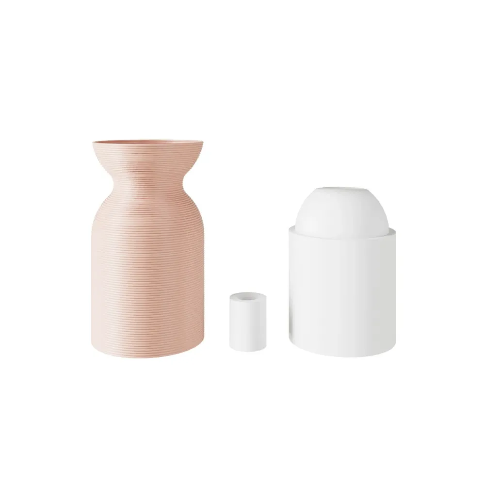 Kit de soquete E26 em plástico reciclado de impressão 3D - Rosa antigo