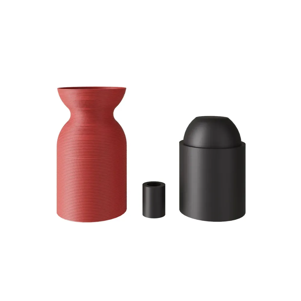 Kit de soquete E26 em plástico reciclado de impressão 3D - Terracota.