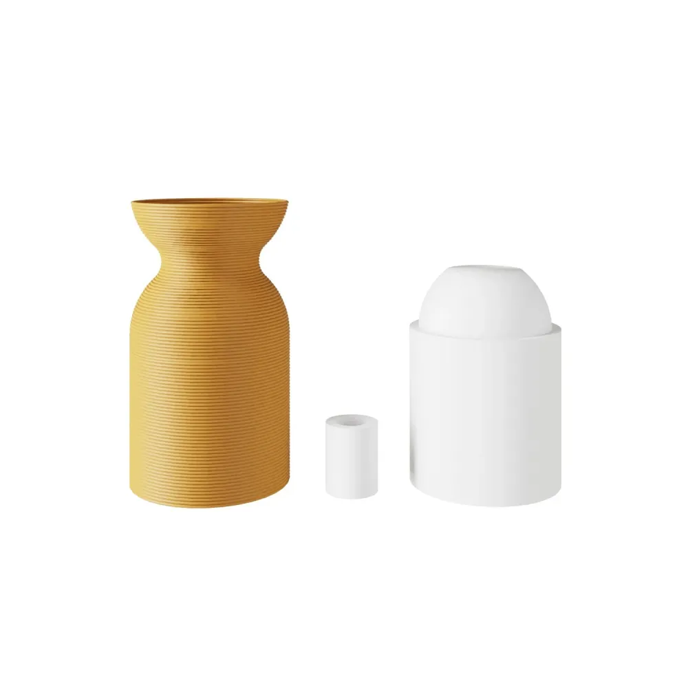 Kit de soquete E26 em plástico reciclado por impressão 3D - Ocre