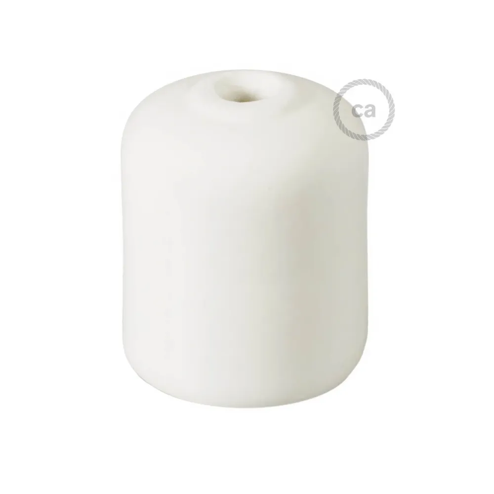 Kit de soquete para lâmpada E26 em cerâmica artesanal - Branco