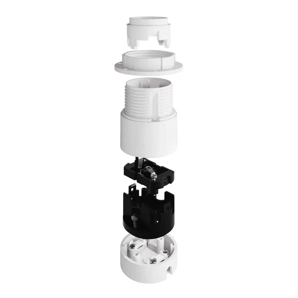 Kit Spostaluce com casquilho E27 para abajur - Branco