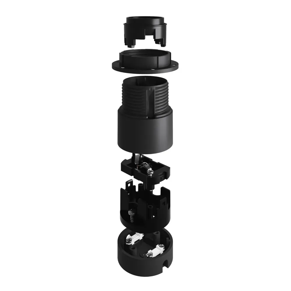 Kit Spostaluce com casquilho E27 para abajur - Preto