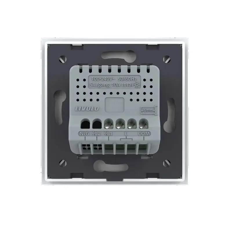 Livolo | Branco | 1 | Dimmer | Interruptor de comutação