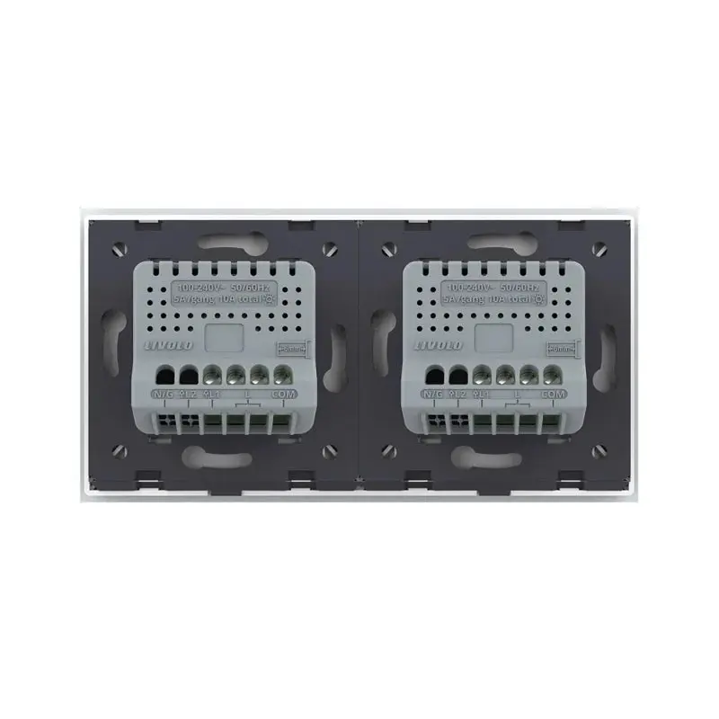 Livolo | Branco | 1+1 | Dimmer | Interruptor de comutação