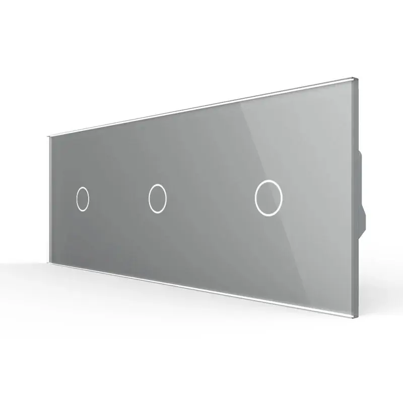 Livolo | Cinza | 1+1+1 | Dimmer | Trocar
