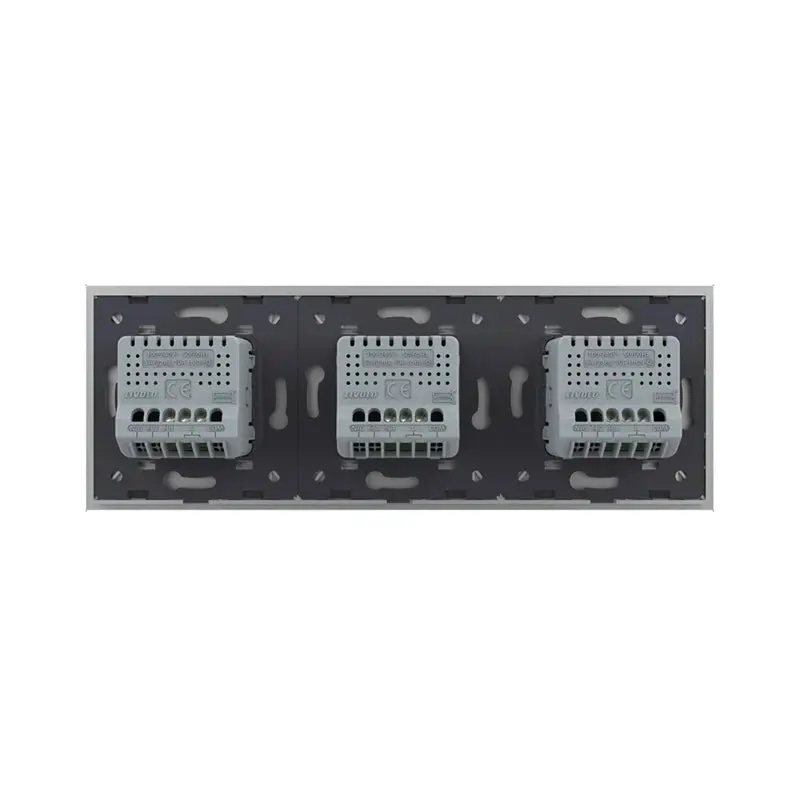 Livolo | Cinza | 1+1+1 | Dimmer | Trocar