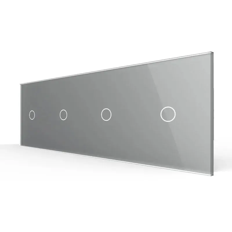 Livolo | Cinza | 1+1+1+1 | Dimmer | Interruptor de comutação