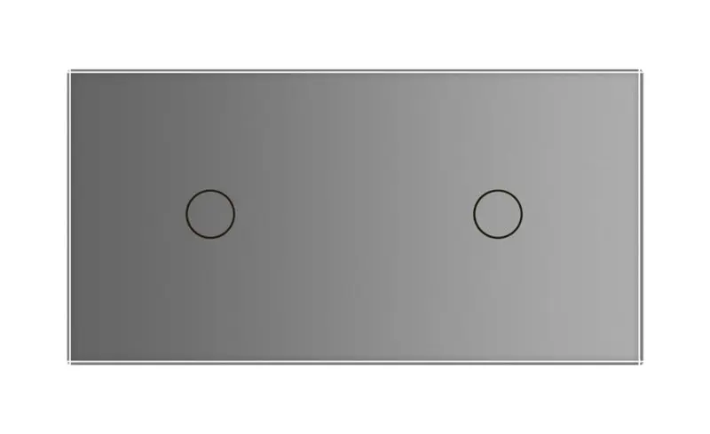 Livolo | Cinza | 1+1 | Dimmer | Interruptor de comutação