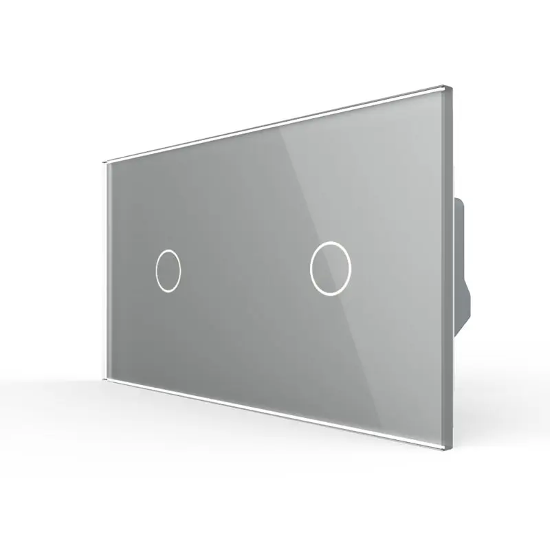 Livolo | Cinza | 1+1 | Dimmer | Interruptor de comutação