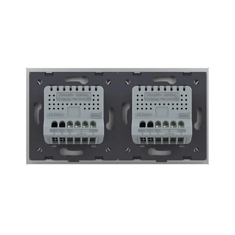 Livolo | Cinza | 1+1 | Dimmer | Interruptor de comutação