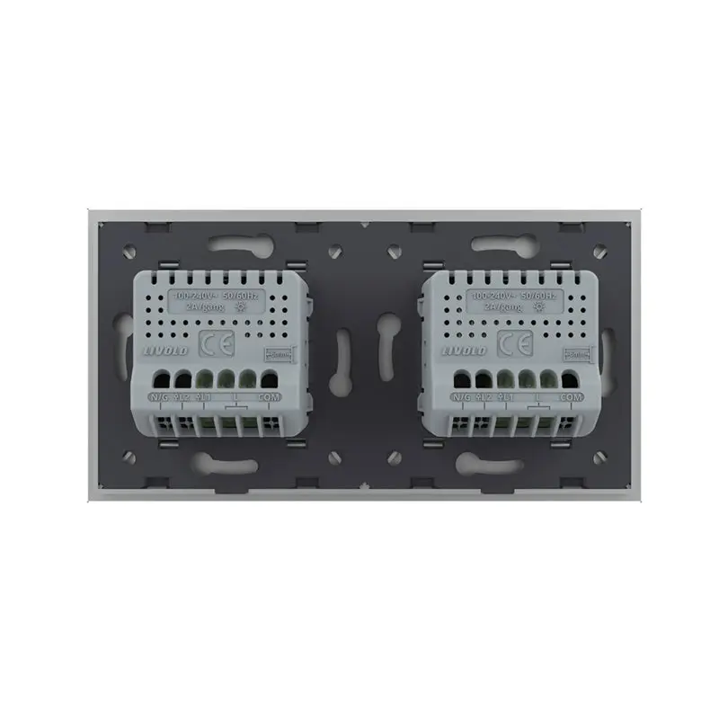 Livolo | Cinza | Sr | 2 | Slide dimmer | Interruptor de comutação