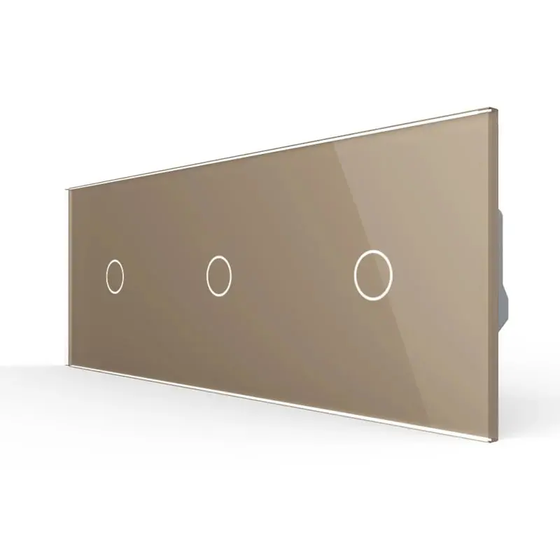 Livolo | Ouro | 1+1+1 | Dimmer | Trocar
