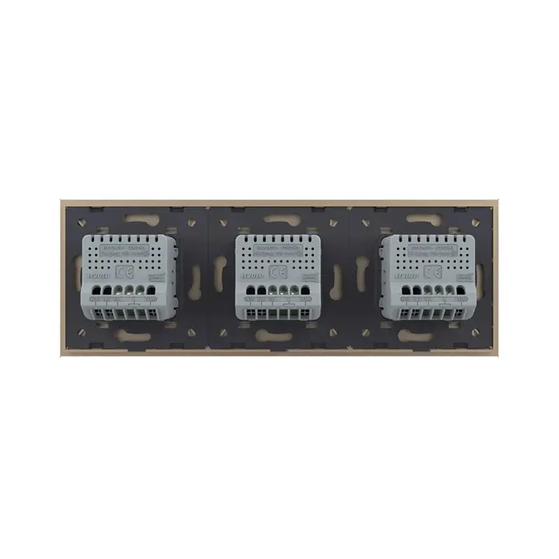Livolo | Ouro | 1+1+1 | Dimmer | Trocar