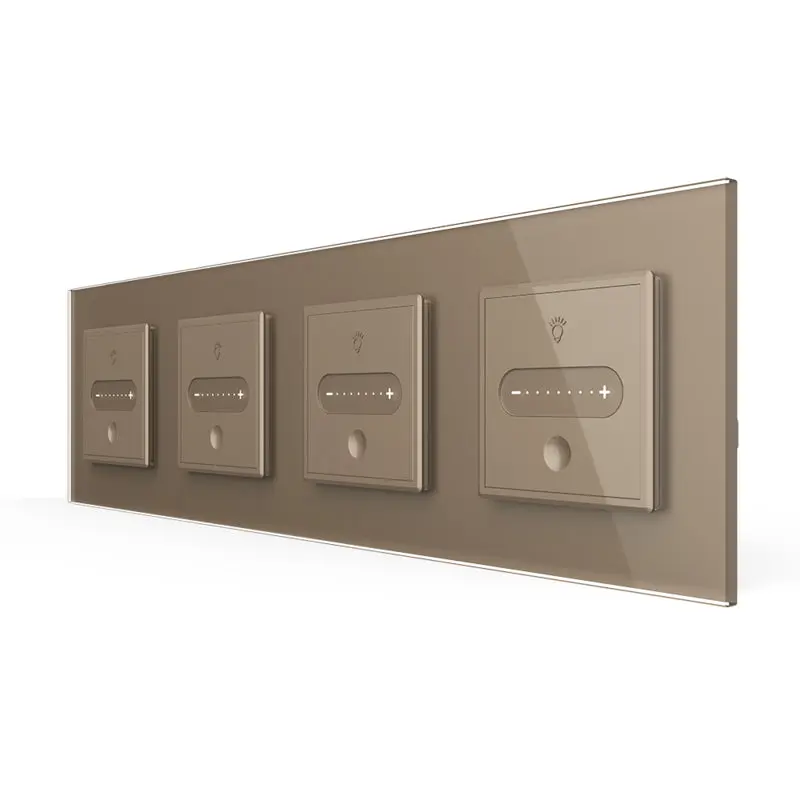 Livolo | Ouro | Sr | 4 | Slide dimmer | Interruptor de comutação