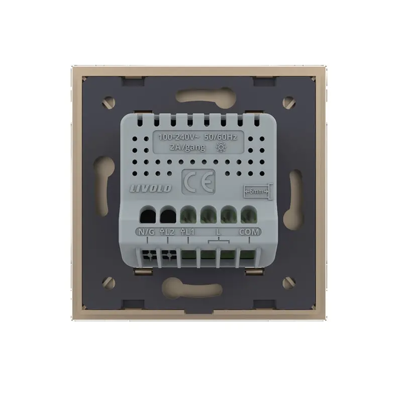 Livolo | Ouro | Sr | 1 | Slide dimmer | Interruptor de comutação
