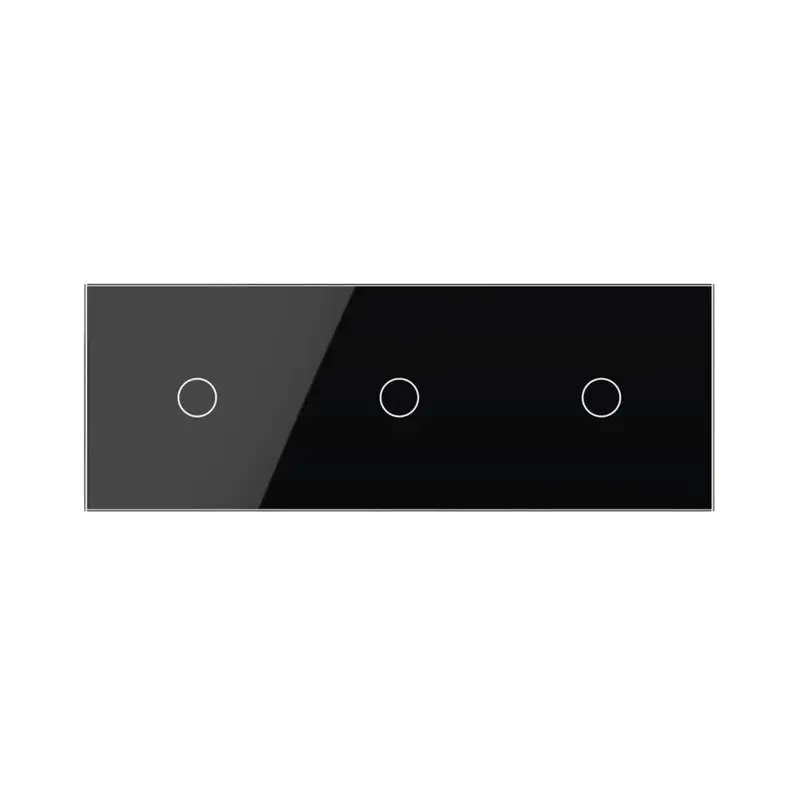 Livolo | Preto | 1+1+1 | Dimmer | Interruptor de comutação