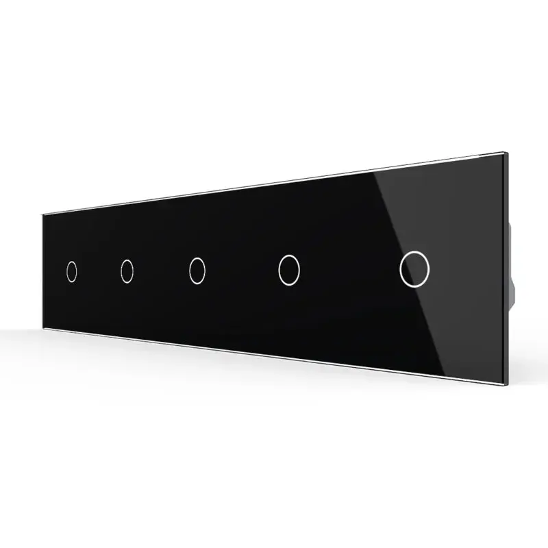 Livolo | Preto | 1+1+1+1+1 | Dimmer | Trocar
