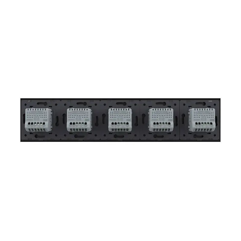 Livolo | Preto | 1+1+1+1+1 | Dimmer | Trocar