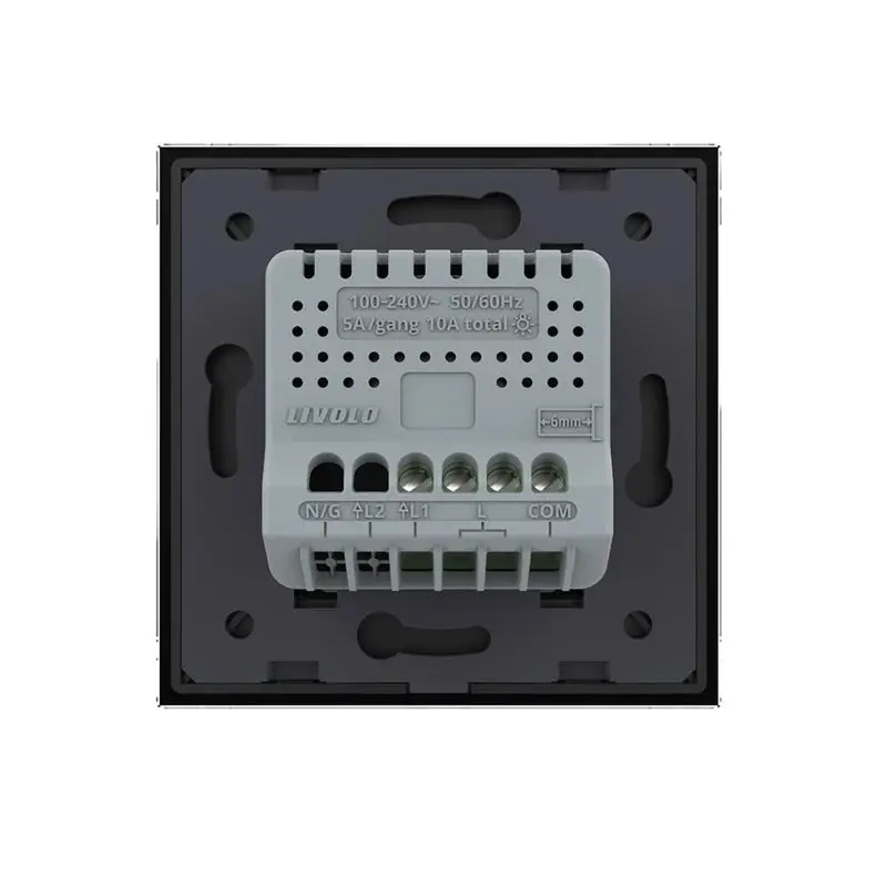 Livolo | Preto | 1 | Dimmer | Interruptor de comutação
