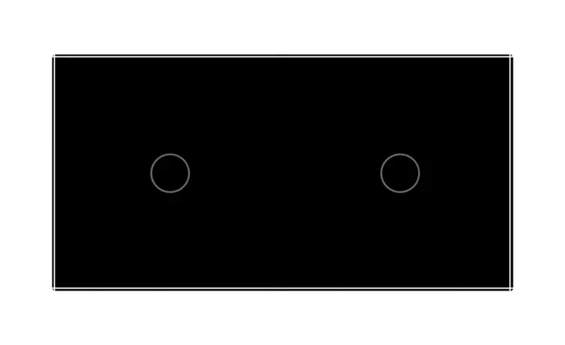 Livolo | Preto | 1+1 | Dimmer | Interruptor de comutação