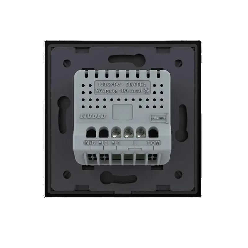 Livolo | Preto | 1 | Dimmer | Trocar