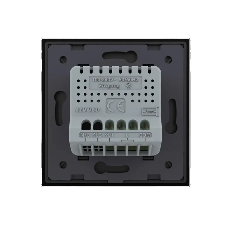 Livolo | Preto | Sr | 1 | Slide dimmer | Interruptor de comutação